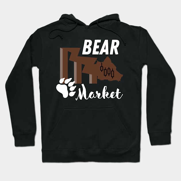 Bear Market Cryptocurrency Hoodie by RedSparkle 